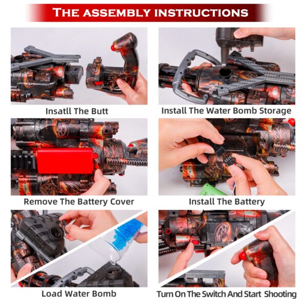 Gel Trace Fire Blaster, Fully Automatic Blaster Electric - Image 5