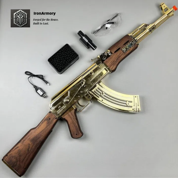 Golden AK47 Gel Blaster Toygun - Image 3