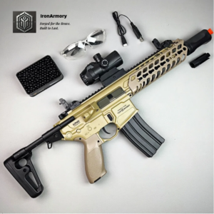 Exquisite Engraving MCX Gel Blaster High Rate of Fire Smooth Shooting With 7 Colors of Lighted Silencer