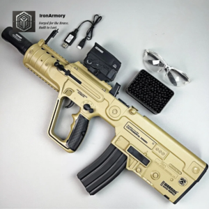 Exquisite Engraving X95 Gel Blaster High Rate of Fire Smooth Shooting With 7 Colors of Lighted Silencer