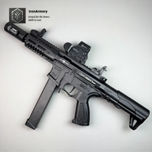 Exquisite Engraving ARP9 Gel Blaster High Rate of Fire Smooth Shooting With 7 Colors of Lighted Silencer
